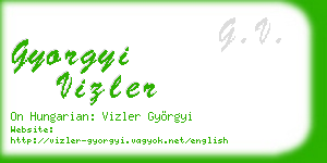 gyorgyi vizler business card