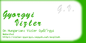 gyorgyi vizler business card